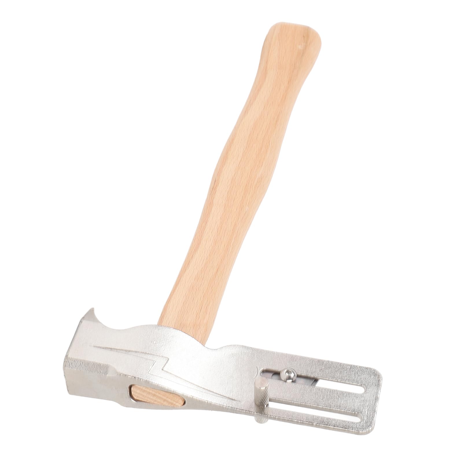 Magnetic Roofing Hammer, Magnetic Roofing Hatchet with Ergonomic Wood Handle, Multifunctional Roofing Tool, for Quick Installation of Roofing Nails and Felt Hats