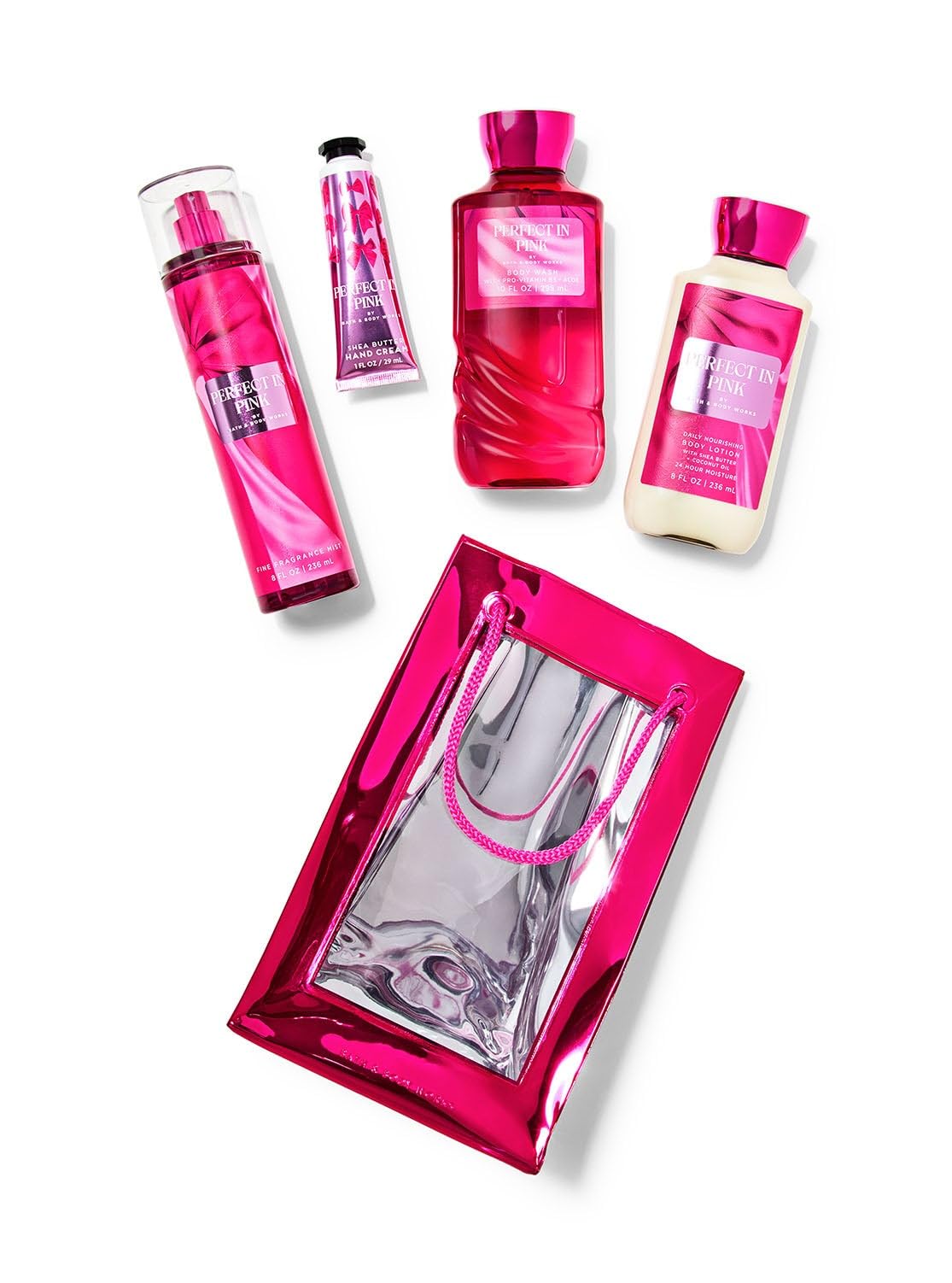 Bath and Body Works Perfect in Pink Gift Set | SET OF 4 | Gift Set | Fruity Fragrance | For Men & Women-image-45