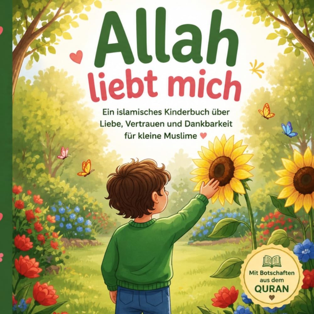 Allah liebt mich: Ein islamisches Kinderbuch mit liebevollen Geschichten über Allah, Vertrauen und Dankbarkeit mit quellen aus dem Quran für Kinder von 4–8 Jahren