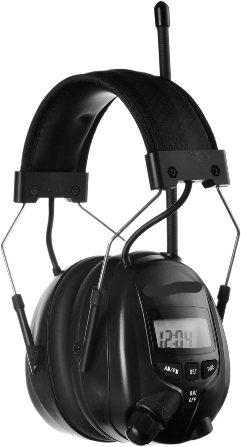 Headphones with Digital Display Earmuffs(Purple)