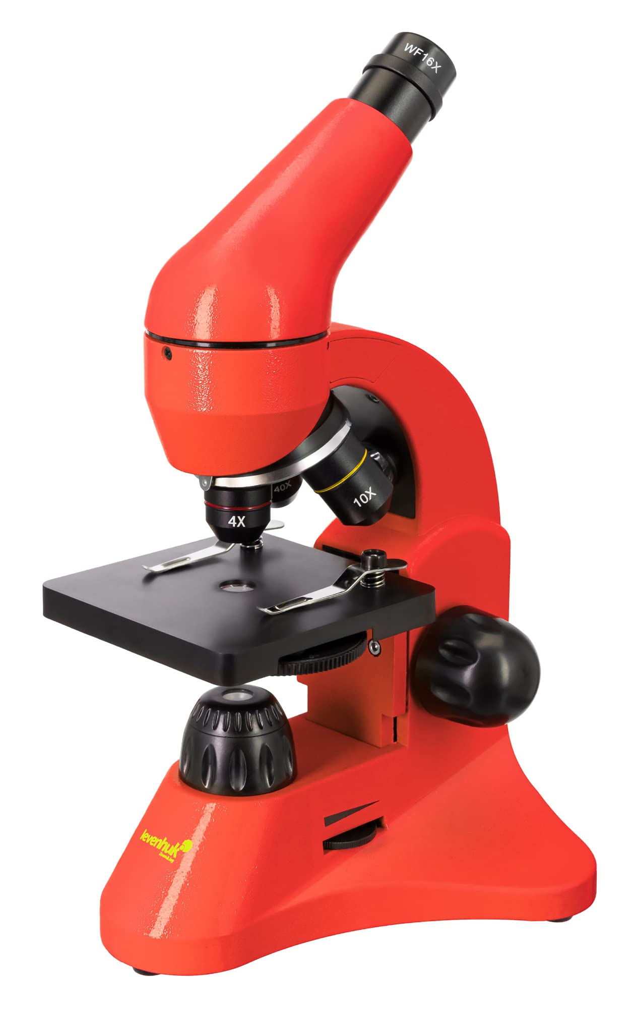 Levenhuk Rainbow 50L Plus Orange Kit Científico Educativo con Potente Microscopio 1280x, Guía de Experimentos Ilustrada, Muestras Preparadas, Herramientas Científicas y Maletín de Transporte (EN)