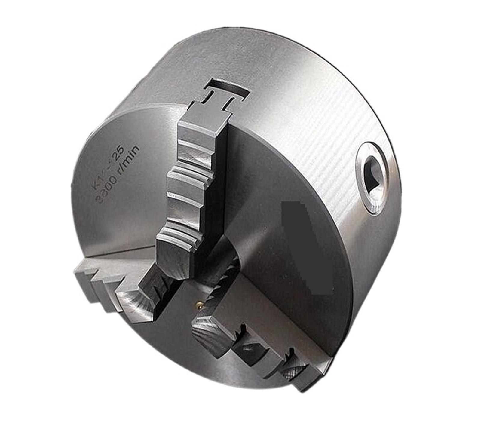 Uchwyt tokarski, 3 szczękowy uchwyt tokarski 80mm 100mm 125mm 130mm 160mm 200mm samocentrujący uchwyt metalowy CNC narzędzie do obróbki metalu do tokarek ogólnych i maszyn przemysłowych(125mm)