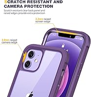 Vista 729 de Diaclara - Funda diseñada para iPhone 15 Plus de 6.7 pulgadas, transparente, cuerpo completo, con protector de pantalla, resistente de protección