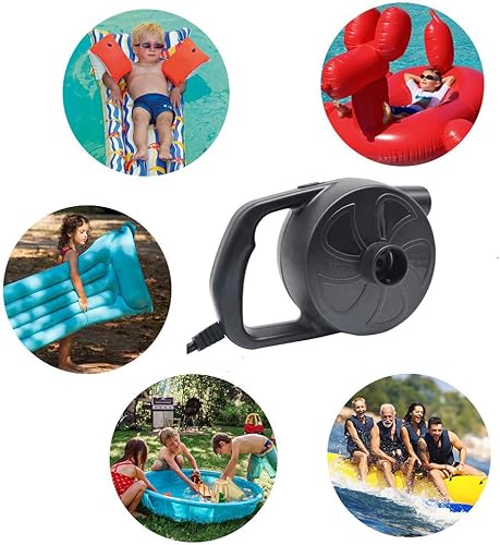 Miniatura 5 de Bomba eléctrica de alta presión para inflables Bomba de colchón de aire rápida Bomba de aire Bomba de inflador Bomba de aire de flotador de piscina