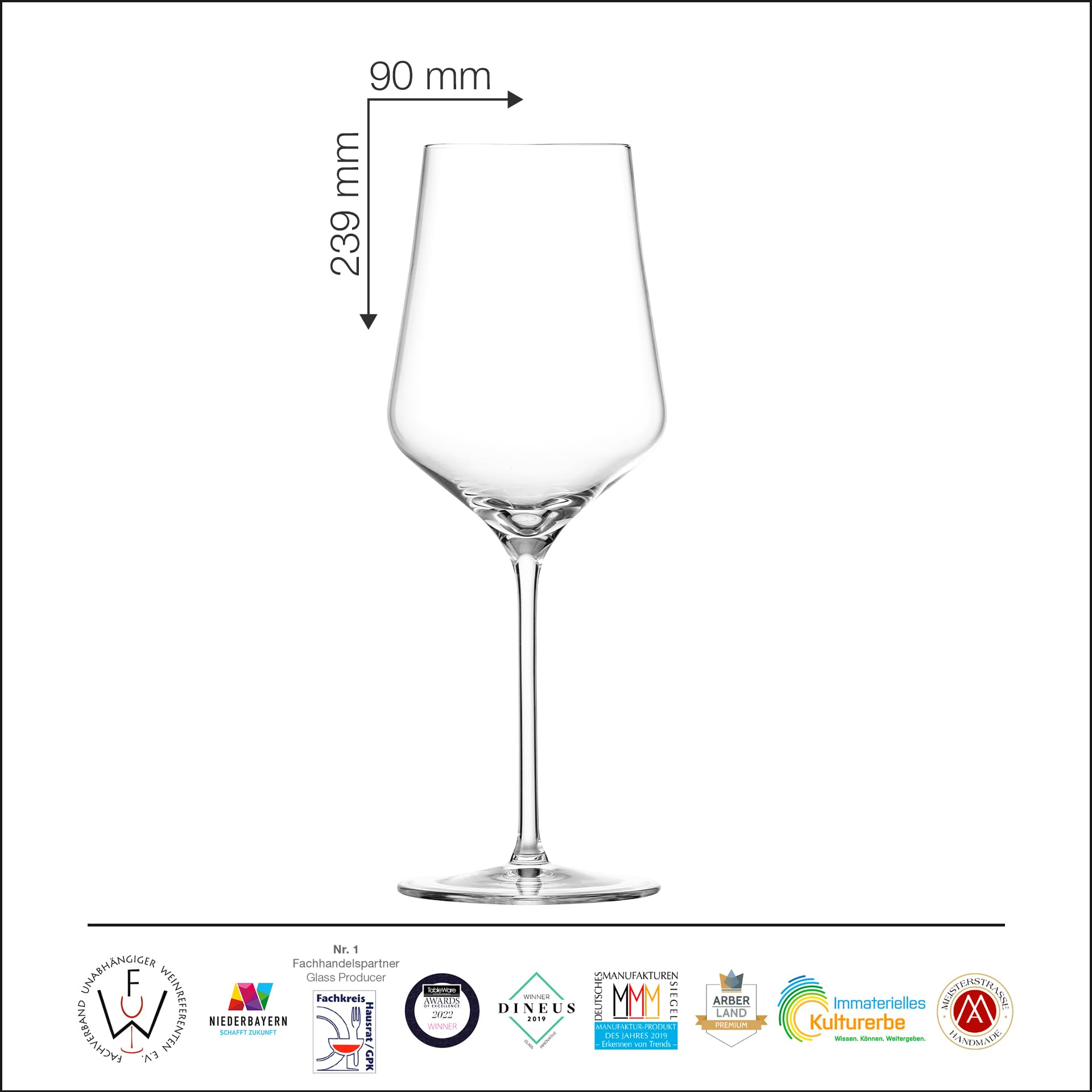 EISCH 25184020 Elish Sky Sensis Plus - Juego de 2 copas de vino tinto sin plomo, 17.2 onzas, líquido, transparente