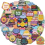 HomSeon 200 PCS Spanish Motivational Stickers, Inspirational Stickers for Students Teachers Adults, Spanish Positive Affirmation Decals for Laptop Water Bottle Classroom Decor