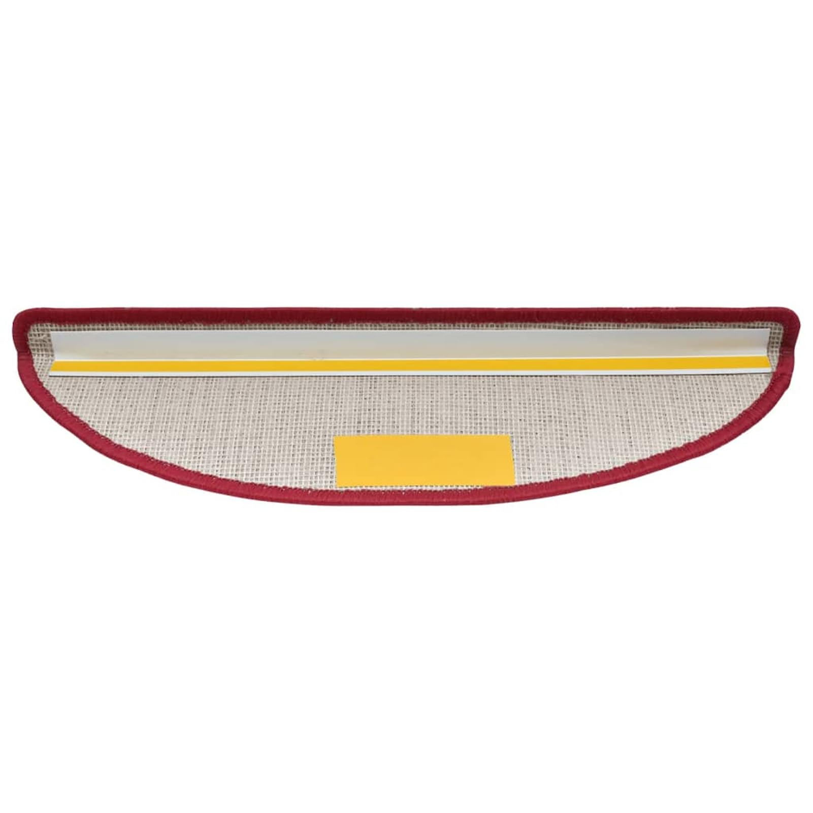 Tidyard Tapis d'escalier 15 pcs Rouge Bordeaux 56 x 17 x 3 cm, Tapis Escalier Tapis de Sécurité pour Sol Protection, Aînés et Animaux