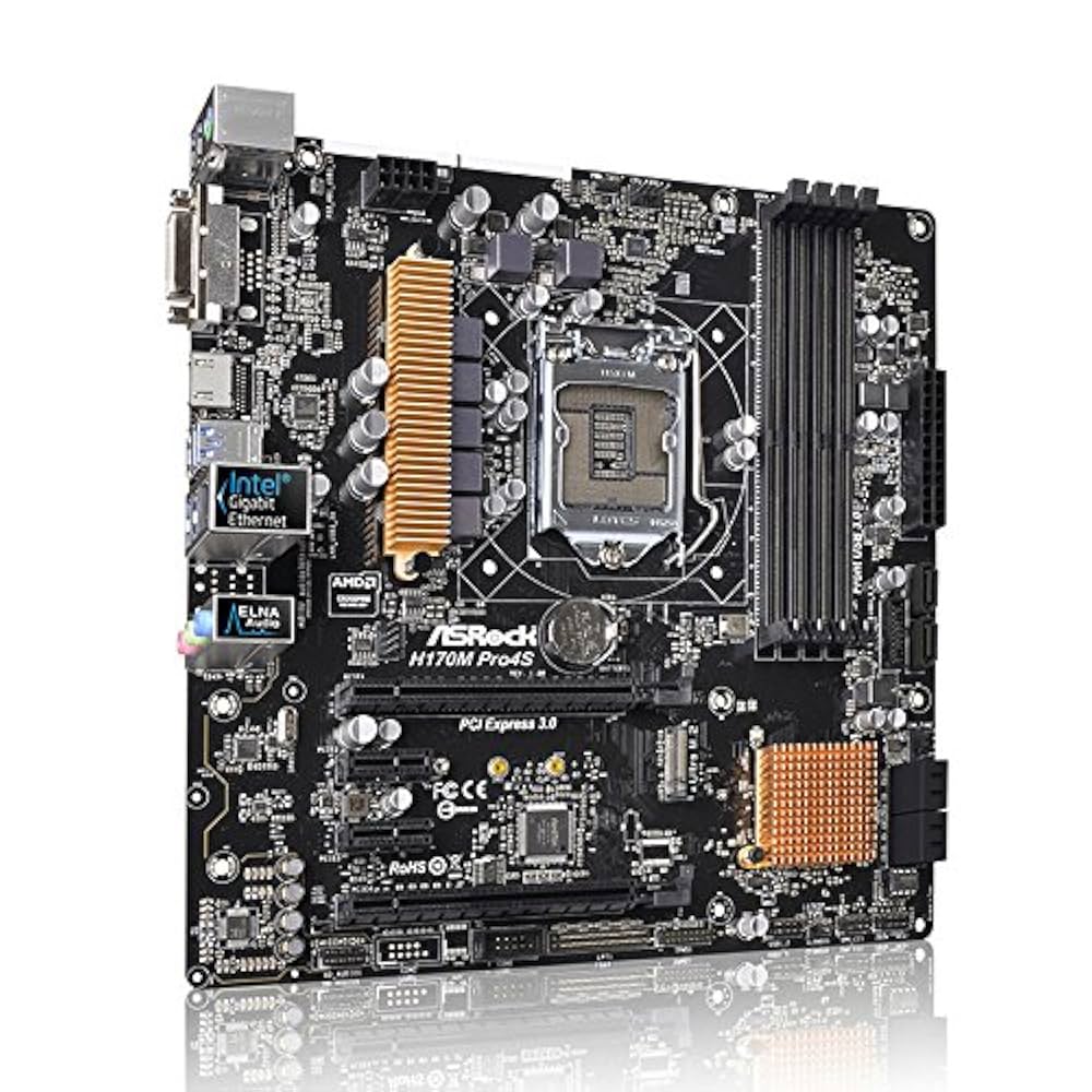 ３点セット ASRock H170 Pro4S マザーボード CPU クーラー ASRock > H170 Pro4S
