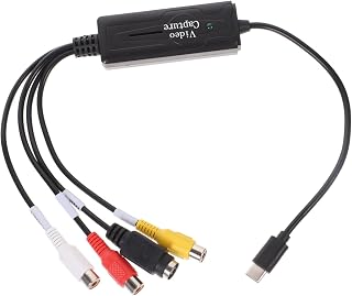 Generic Placa De Captura Av Gravador Dvr Gravador De Vídeo Digital Gravador De Vídeo Portátil Dispositivo De Transmissão Ao De Plástico Adaptador 8Mm Para Vhs Conversor Hi8 Para