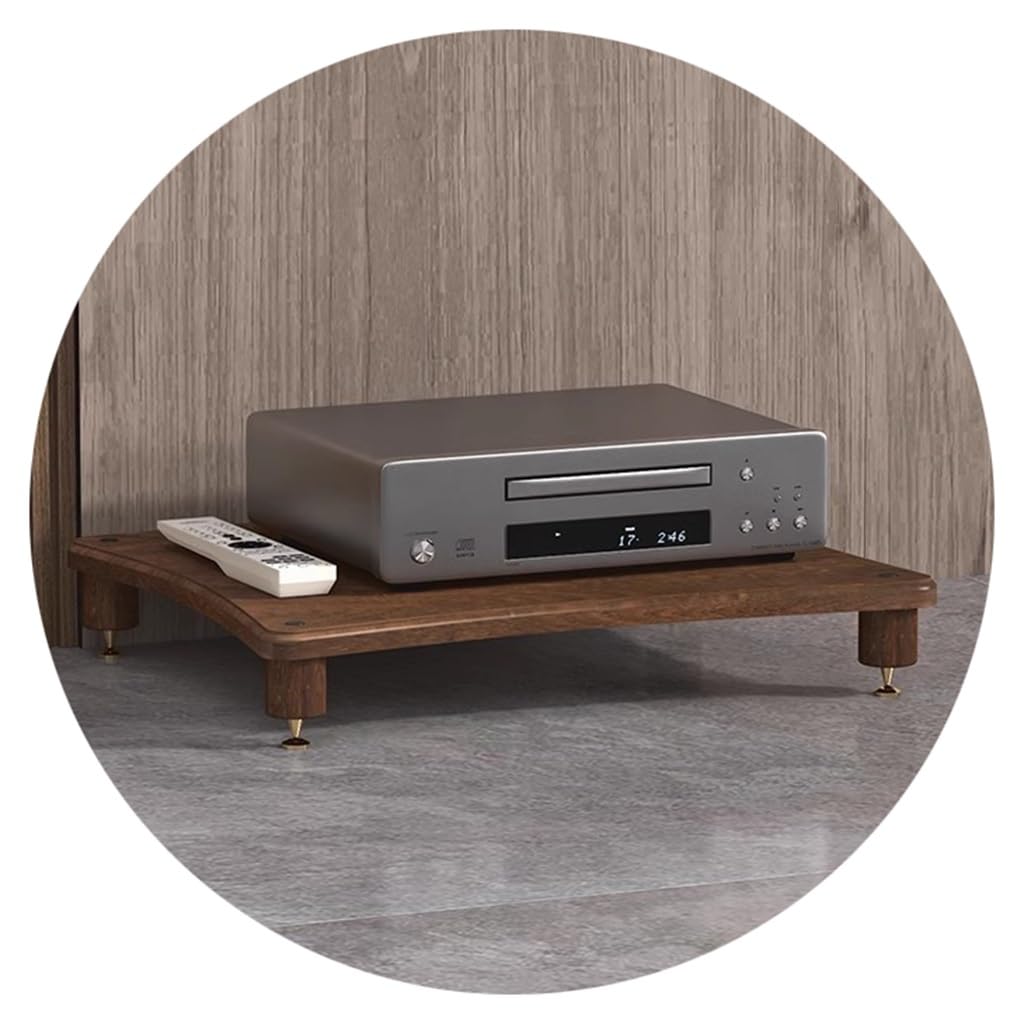 Étagères et Supports Hi-FI haut de gamme en finition Bois-C pour salon épuré