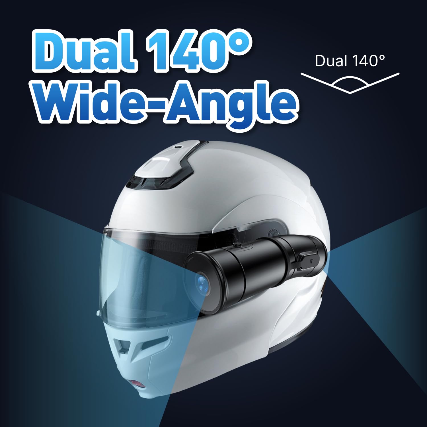 Wzquisite Cámara De Casco De Motocicleta, Cámara De Video