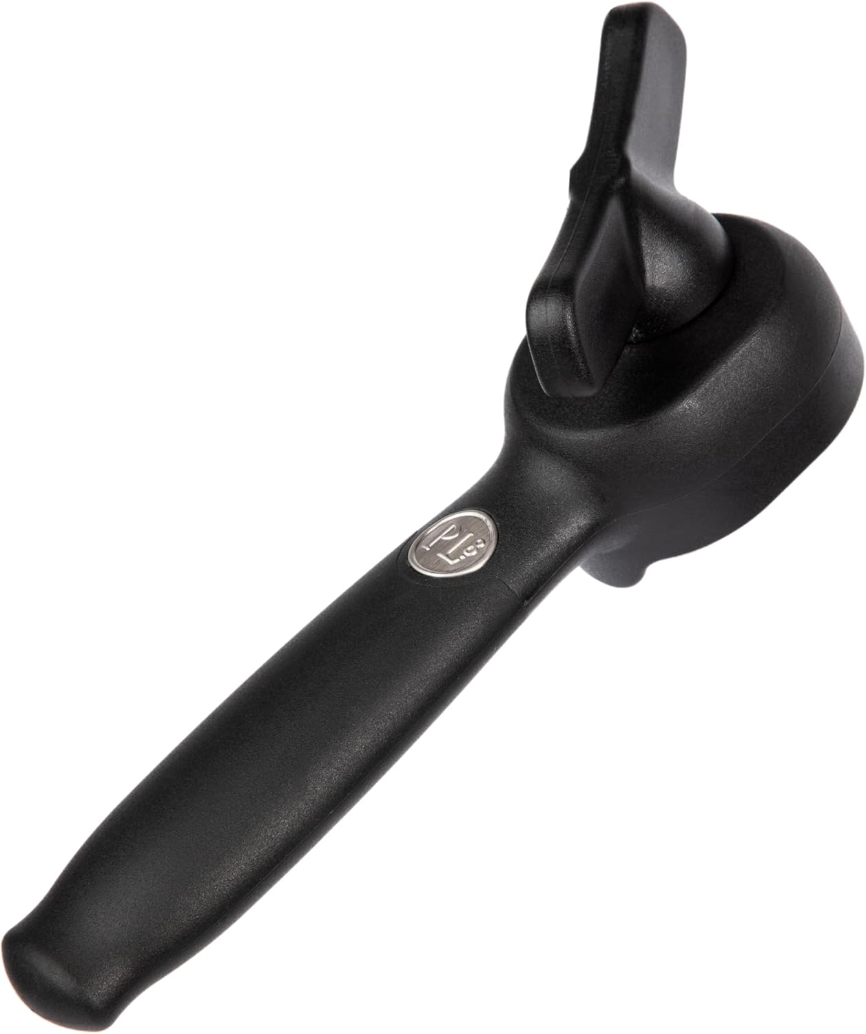 PL8 Safety Can Opener - Smooth Edge Manual Can Opener with Ergonomic Handle for Easy Use, Lid Resealable Design, Eliminates Sharp Edges