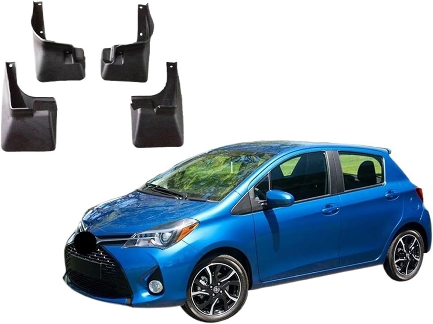 4 PCS Mudguards Compatible with Toyota Yaris 2022 Accessories 2014~2022 Hatchback XP150 Front Rear Flap Splash Mud Fenders Car Accessories