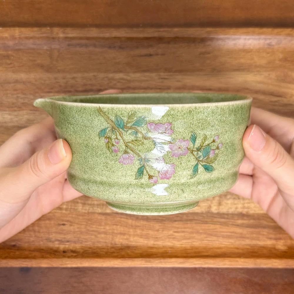 LIUXIN Set di Motivi Matcha 5 Pezzi Ciotola in Ceramica Spazzola per Lavare Il tè Strumenti per la Cerimonia di donazione dei Regali Collezione per Gli Amanti