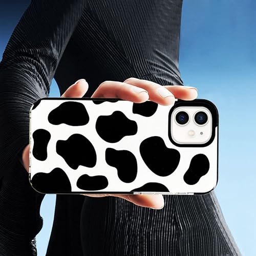 Miniatura 7 de Funda compatible con iPhone 12 Mini, diseño de vaca, lindo y transparente, con diseño de silicona suave, TPU fresco, estético, protector,