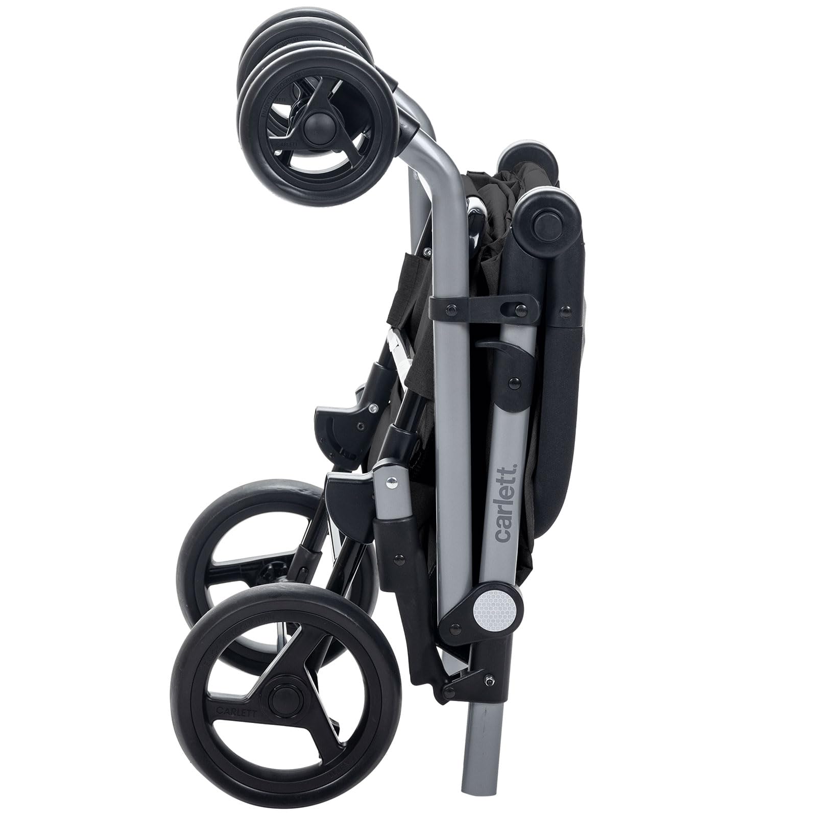 Carlett Einkaufstrolley Klappbar 63L Groß Einkaufswagen Klappbar Mit Kühlfach, 4 Räder, Abnehmbar, Wasserdicht, Griff Verstellbar, Shopping Trolley Foldable Shopping Cart XXL, Classic Duo Schwarz