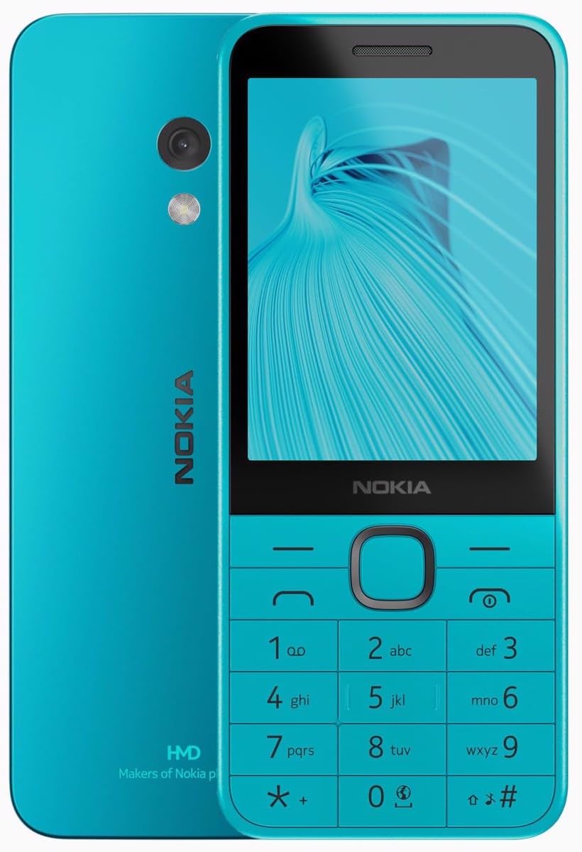 Nokia 235 4G (2024) Dual-SIM 128MB ROM + 64MB RAM (GSM Only | No CDMA) Factory Unlocked 4G/LTE Cellphone (Blue) - International Version