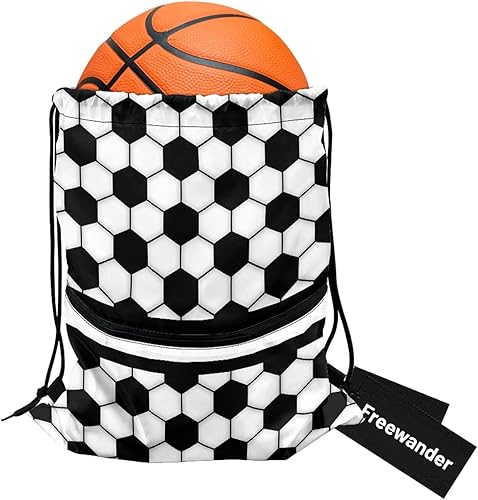 Miniatura 9 de Freewander Mochila con cordón para hombres y mujeres mochila con cordón para niños y niñas con compartimento con cremallera Cielo estrellado