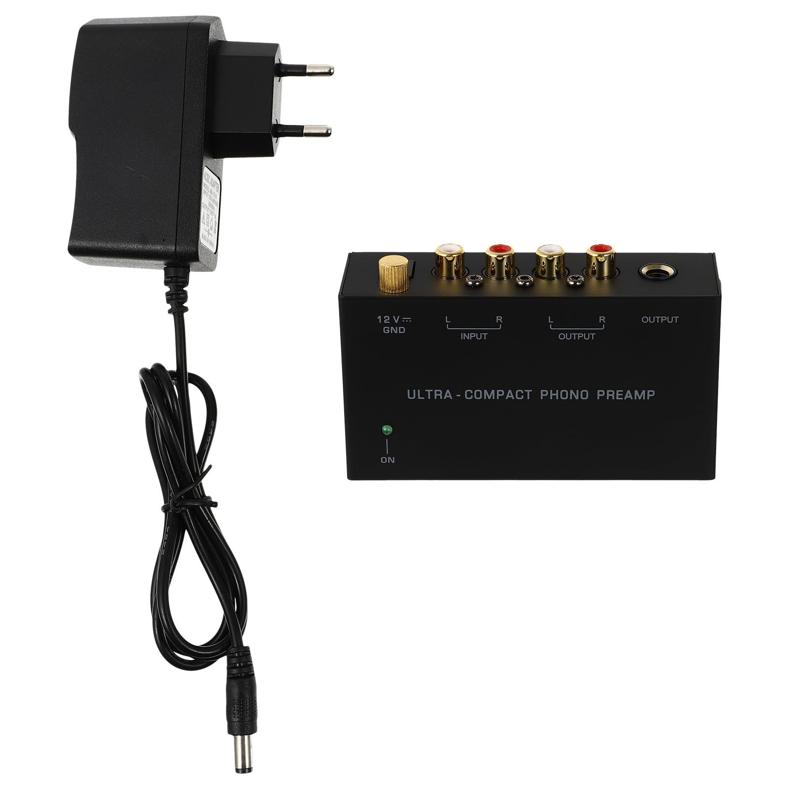Preamplificador de tocadiscos estéreo negro Gadpiparty para audio de casa 8