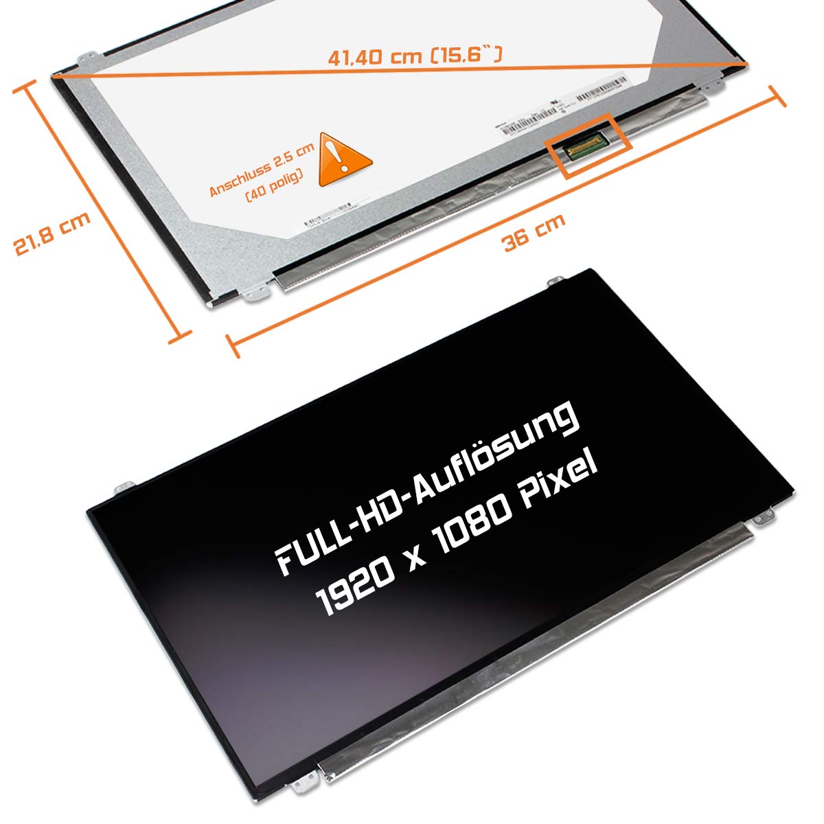15,6" LED Display matt passend für HP 255 G7 Full-HD