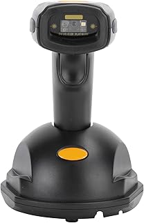 One-Button Charging Base Usb3.0 Wireless Barcode Scanner, Bar Code Scanner, 200M Wireless Coverage for Pos and Computer Warehouse Inventory(WX2800D)