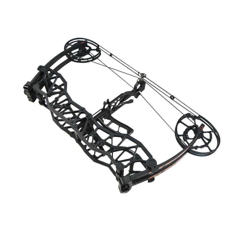 Arc composé à double usage - Catapulte en acier - Poulie composite - Arc de chasse pour adulte - 15,9 à 38,6 kg - Réglable pour la chasse en plein air et