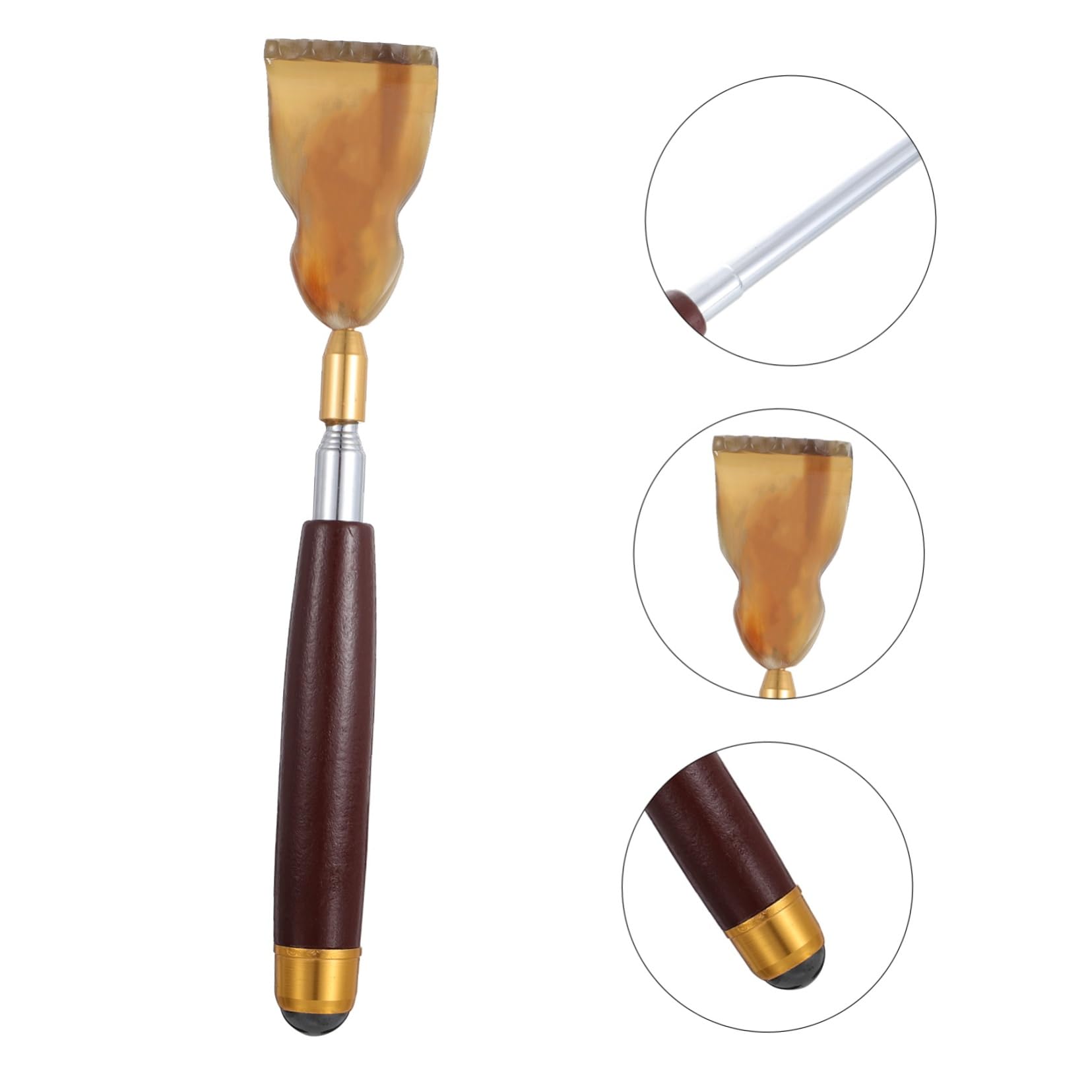 FRCOLOR Rascador De Espalda Extensible Portátil De 3 Piezas Para Usar Y Guardar En Familia Y Para Viajes.