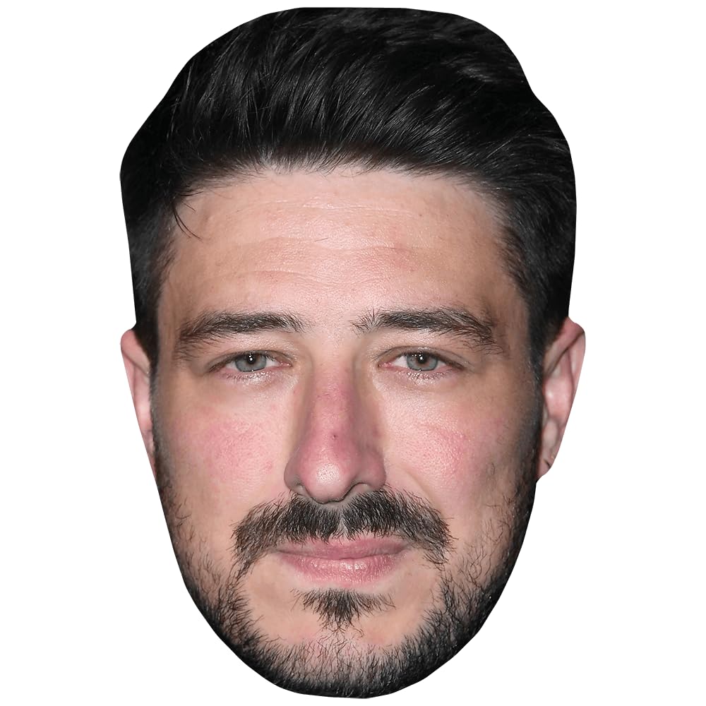 Celebrity Cutouts Lifelike Marcus Mumford (Beard) Celebrity Mask, Flat Card Face, Fancy Dress Mask