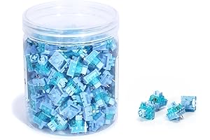 Akko CS Ocean Blue Mechanical Keyboard Switches Tactile 100 Pcs Pre-Lubed for Mechanical Keyboard DIY