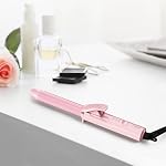 FARERY Travel Size Mini Curling Iron 3/4 Inch, Dual Voltage Travel Curling Iron for Short Hair with 3 Adjustable Temperature, Ceramic Mini Hair Curler Infused with Keratin&Argan Oil, with Storage Bag