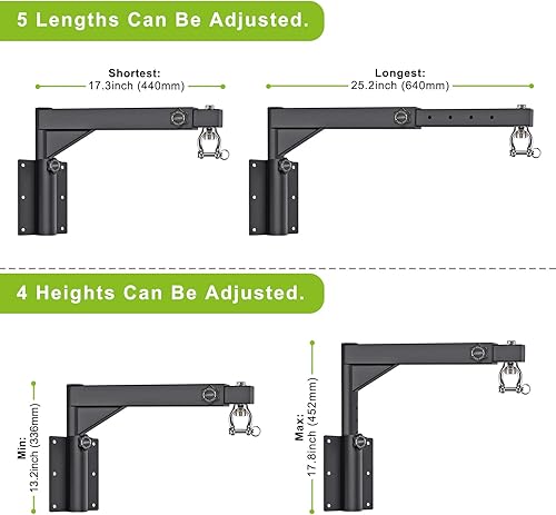 Miniatura 3 de BeneLabel Soporte de pared para bolsas pesadas, soporte para saco de boxeo resistente, soporte para bolsa de boxeo para gimnasio en casa, interior y