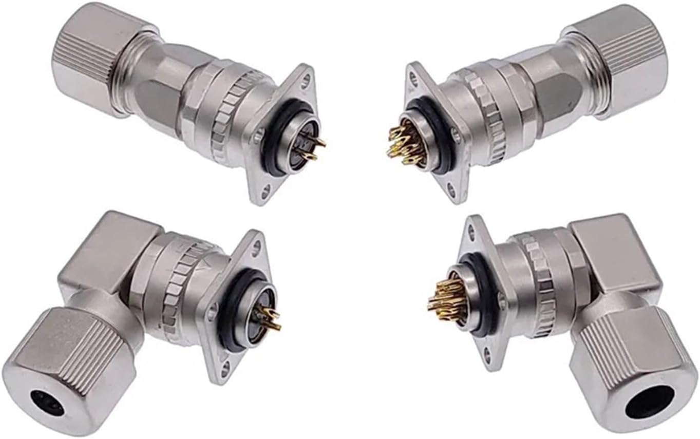 DB15 Data Cable Connector VGA Panel Mounting D Type 3 Rows 15pin Port Socket Female Male Adapter DP15 1Pcs(Angle 2Pin)