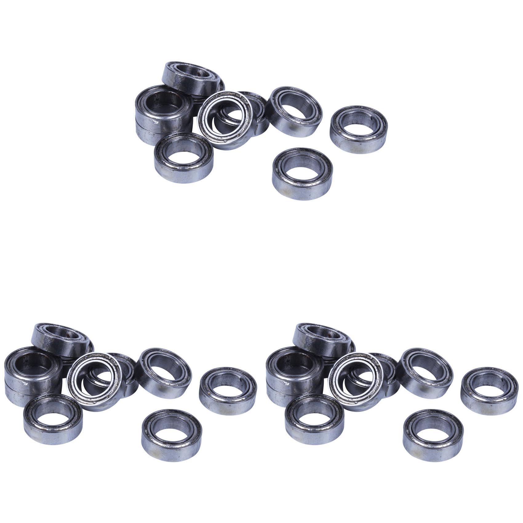 Jnchdghwa Silver 30Pcs Miniature Sealed Metal Shielded Metric Radial Ball Bearing Model Mr106-Zz 6X10x3mm