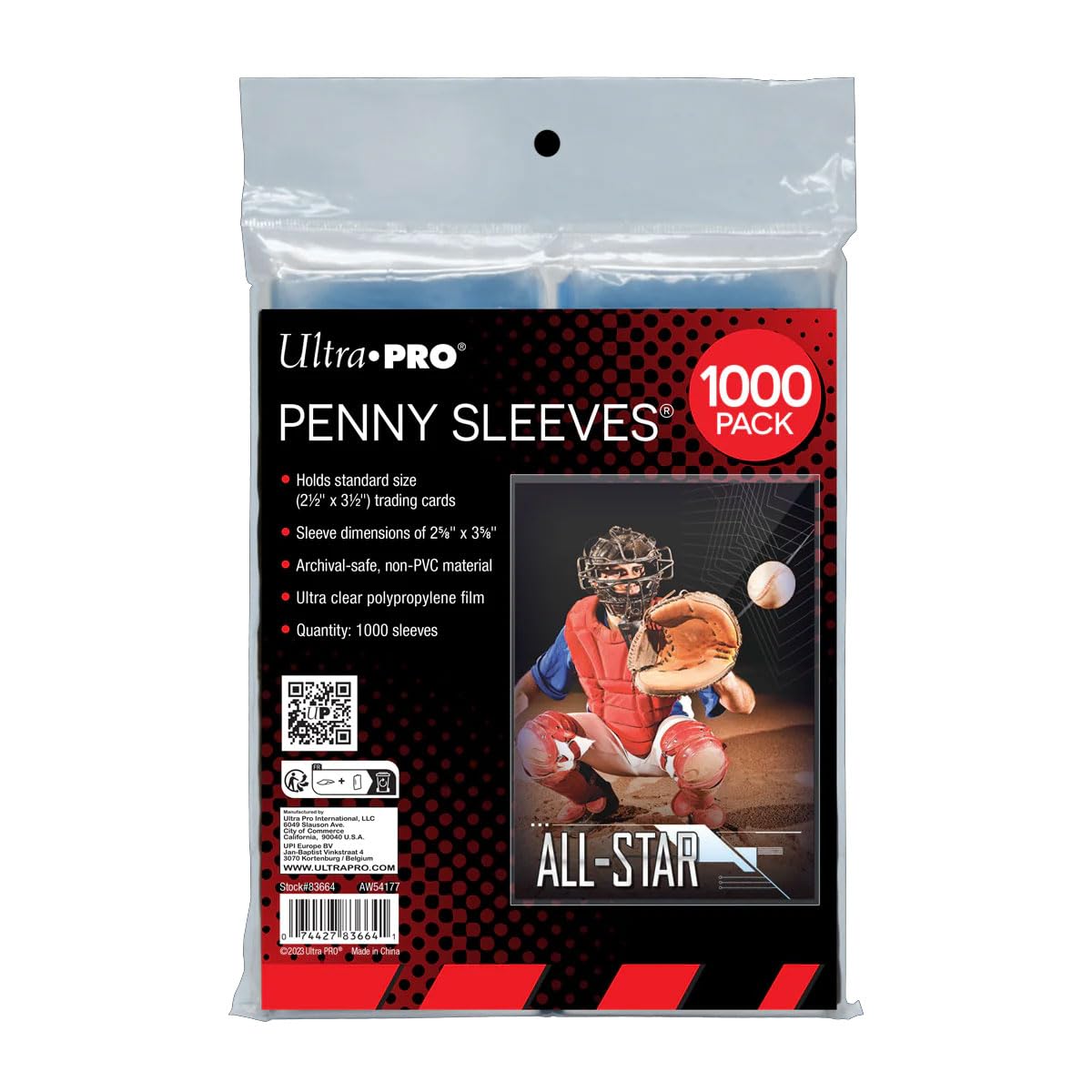 ULTRA PRO Card Sleeves 50pk-Pink, Custodia Standard per Carte da 50 Pezzi, Colore: Rosa Unisex Adulto, 14cm x 8cm x 2cm