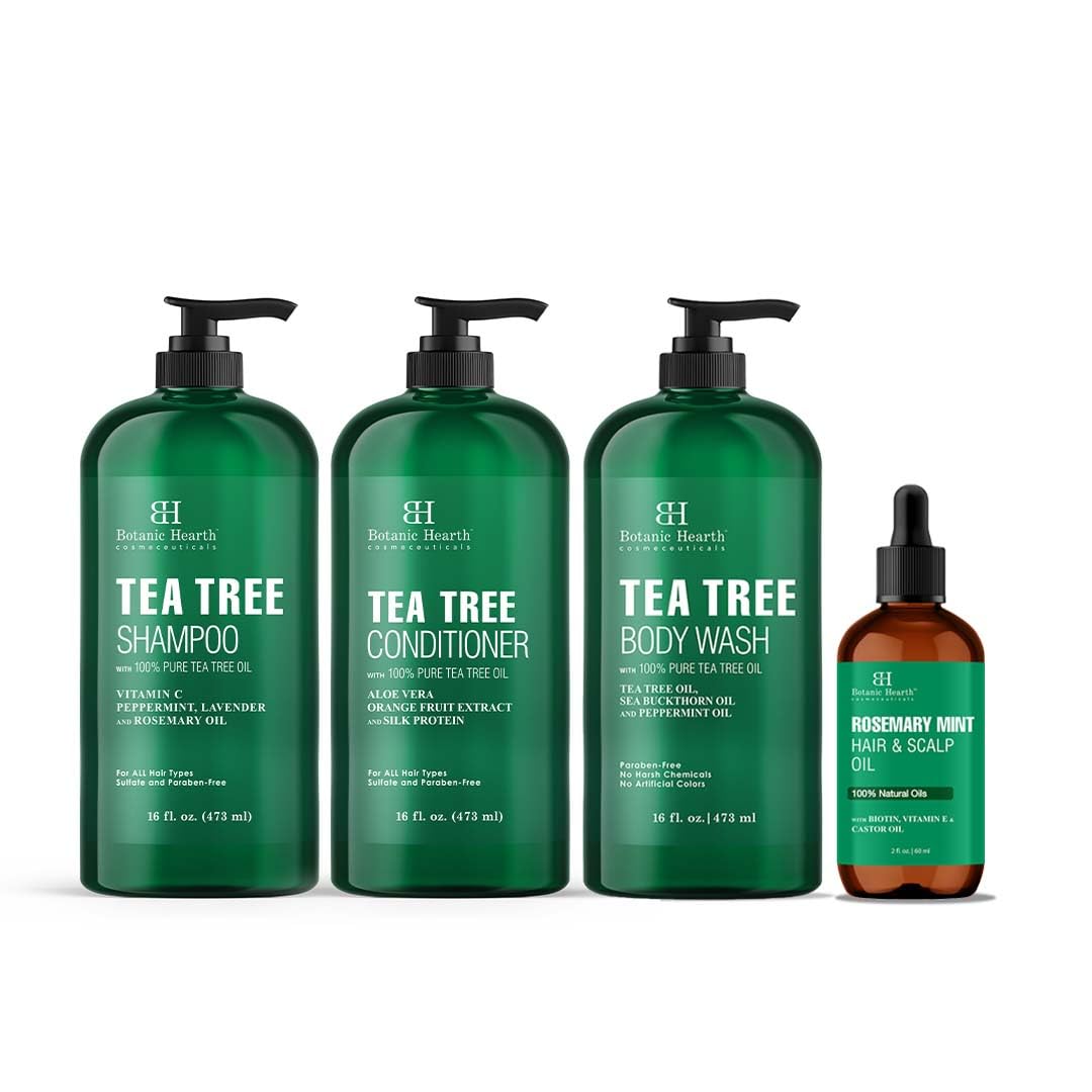 Amazon.com : Botanic Hearth Tea Tree Body Wash Rosemary mint oil