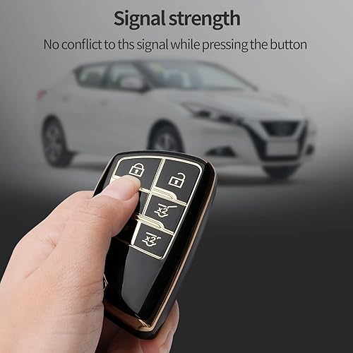 Miniatura 5 de Funda para llavero Chevy compatible con GMC Sierra 1500 Chevrolet Silverado 1500 2500HD 3500HD 3500HD 2023 2022 2021 (negro, 6 botones)