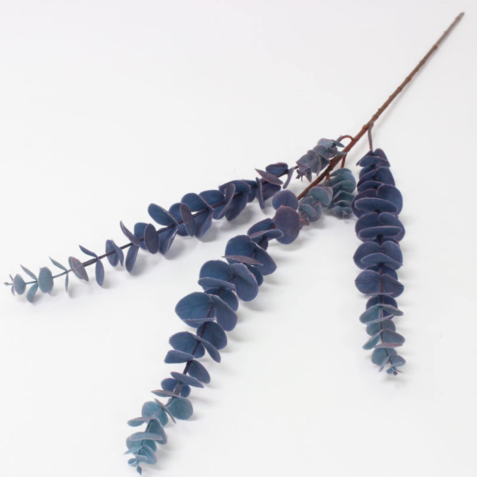 30.3" Tall 3 Pcs Faux Eucalyptus Stems, Multi-Color Eucalyptus Leaves Vase Floral Arrangement for Wedding Christmas Party Home Entryway Decor