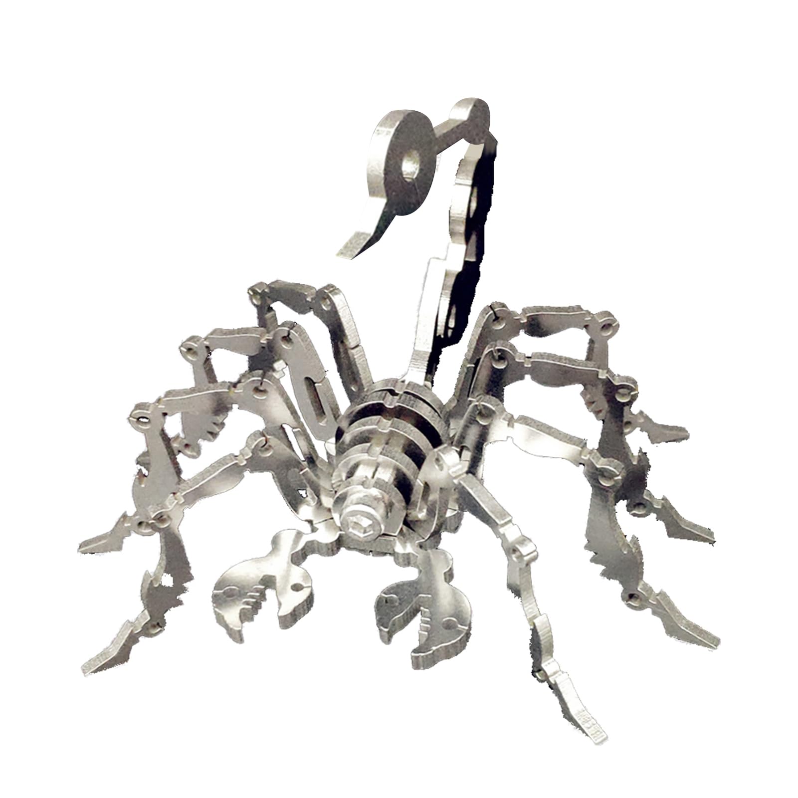 Larcele 3D Metal Mechanical Puzzles for Adults, DIY Assembly Steel Insect Series Metal Jigsaw Puzzles Home Decorations Art Crafts Building Toys KJPZ-02 (Small Scorpion)