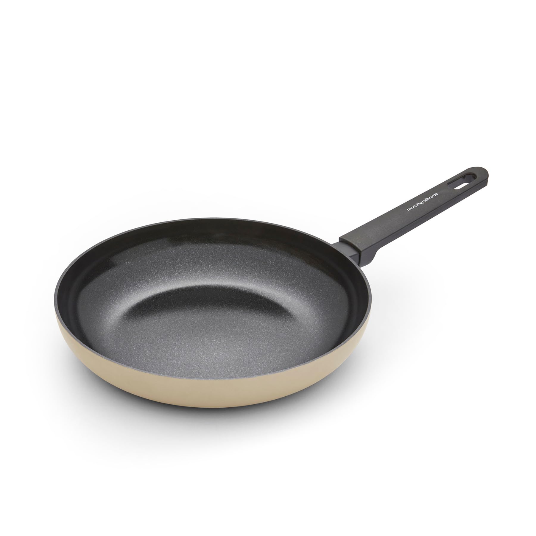 Morphy Richards 28cm Aluminium Frying Pan in Cream | Size: Large