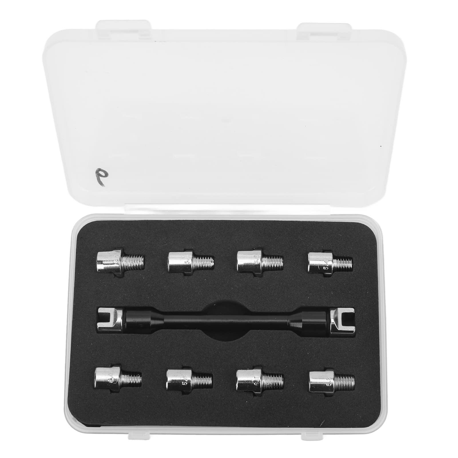 AMAKO Motorcycle Spoke Torque Wrench Set: with 10 Interchangeable Tips, Universal Spoke Wrench for Dirt Bike and More