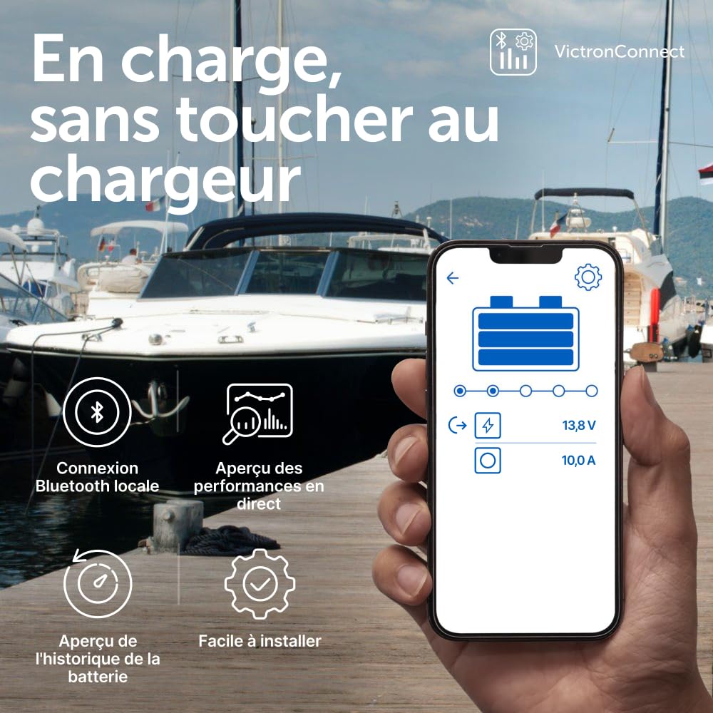 Victron Energy Blue Smart IP65 12-Volt 15 amp 230V Chargeur de Batterie, Bluetooth (CEE 7/16)