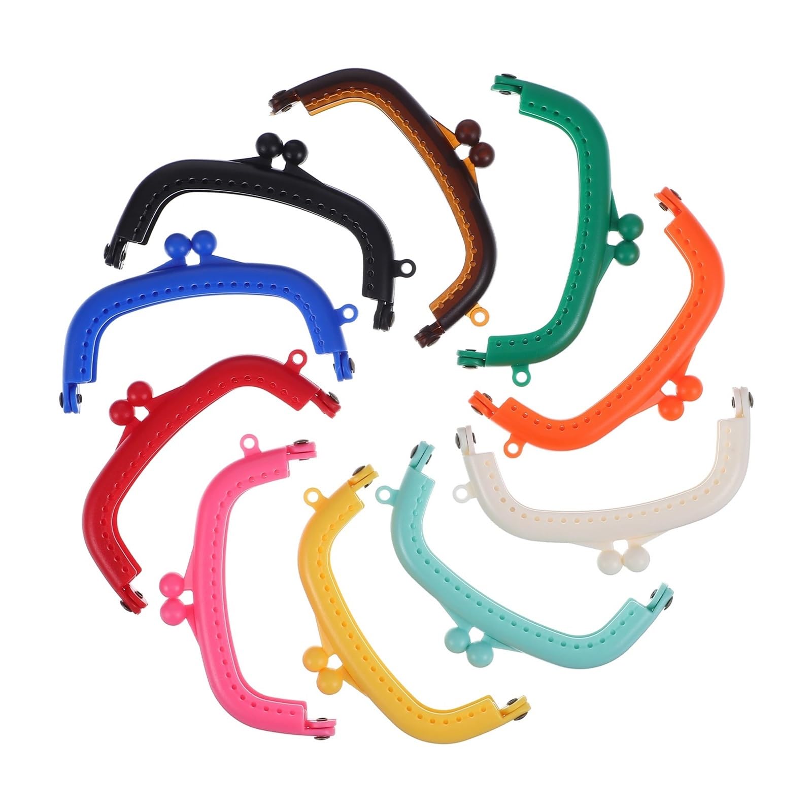 PVUVTNAHW 10Pcs Purse Handles Closure Bag Handle Coin Clasp Replace Shoulder Strap Accessories For Bags