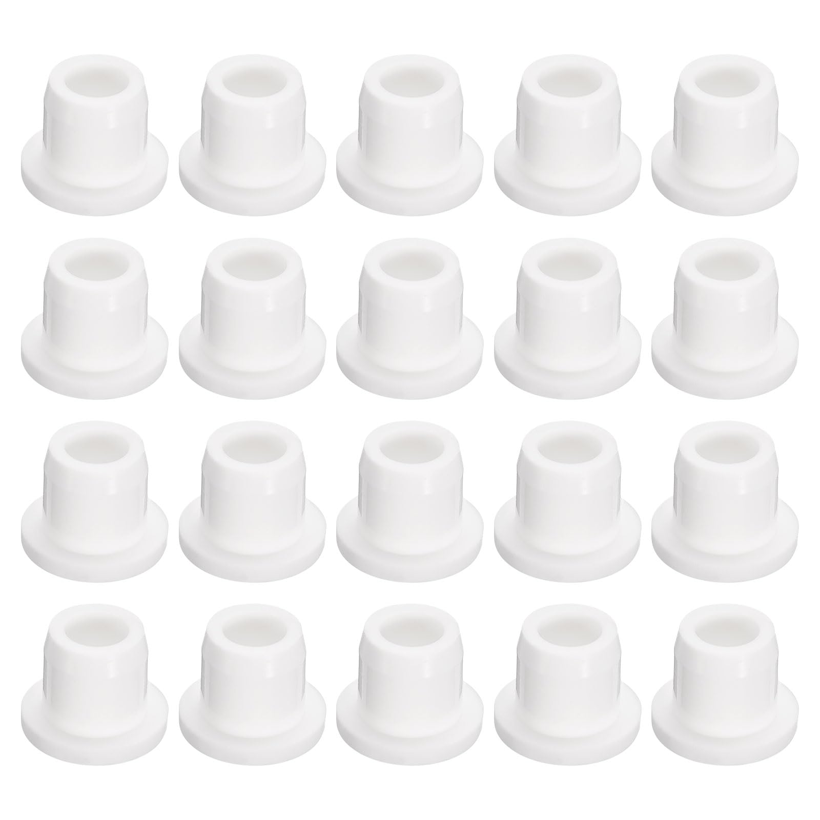 uxcell 20 Pieces White Plug Holes, T11 Waterproof Rubber Button Plug for 11mm / 0.43" Hole