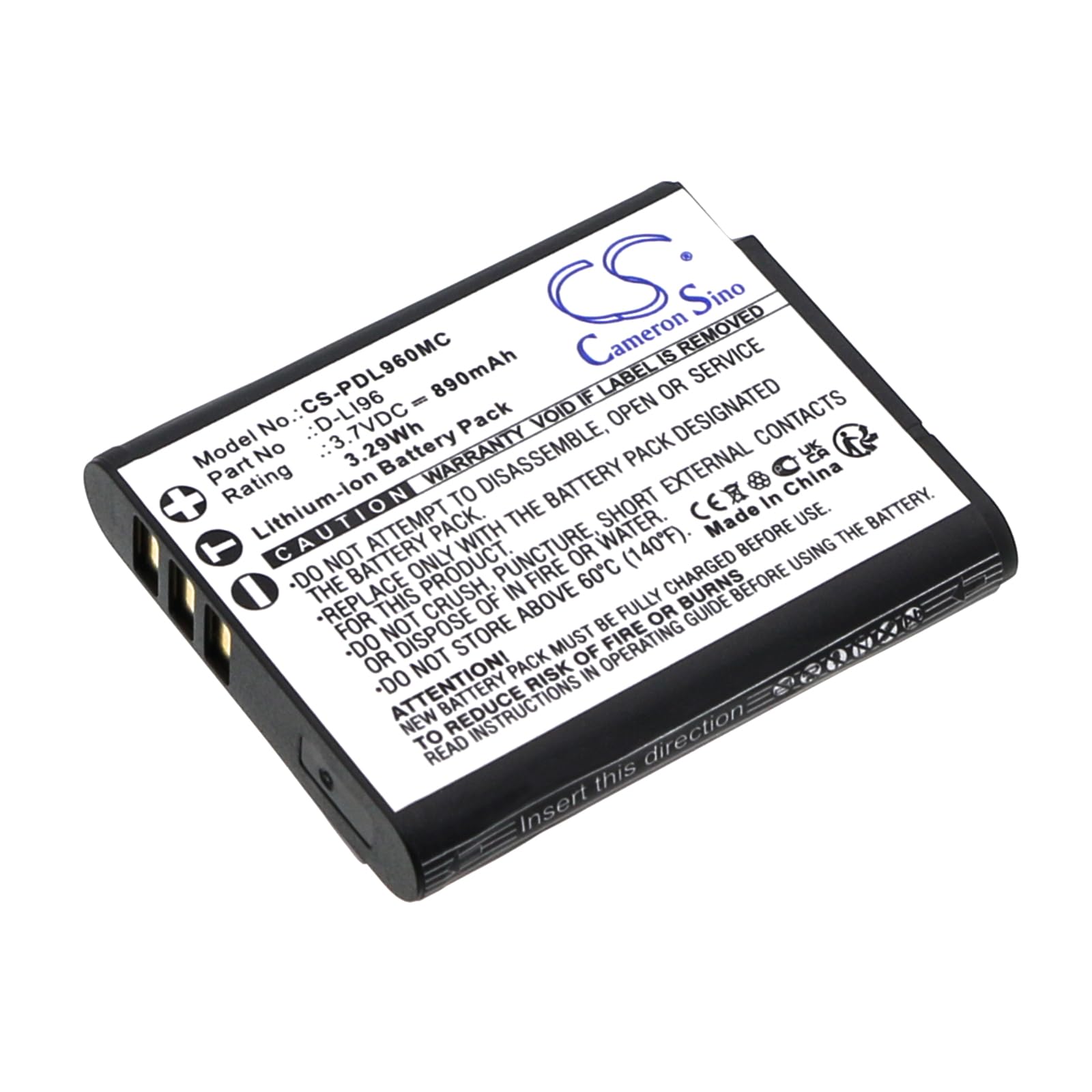 Amazon.com: FYIOGXG Cameron Sino Battery for Pentax WG-1000 PN