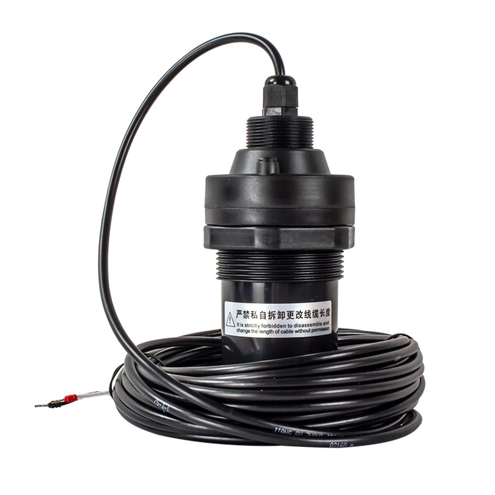 LDHJBNAC Ultrasonic Level Meter QDW70A 20 Meter Split Liquid Level Sensor Fuel Water Tank Level Sensor Relay Output Liquid Level Transmitter(RS485 Output,15M Cable)