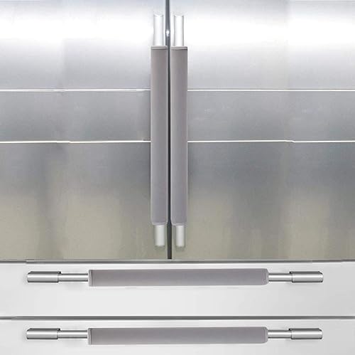 Fundas grises para manija de puerta de refrigerador, protector para hornos, lavavajillas. Mantén tu aparato de cocina limpio de manchas, manchas de