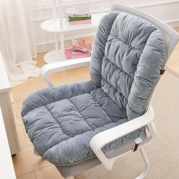 Desk Chair Cushion Office Chair Cushion Seat Cushion with Back Support Integrated Pad with Fixed Band for Sedentary Individuals