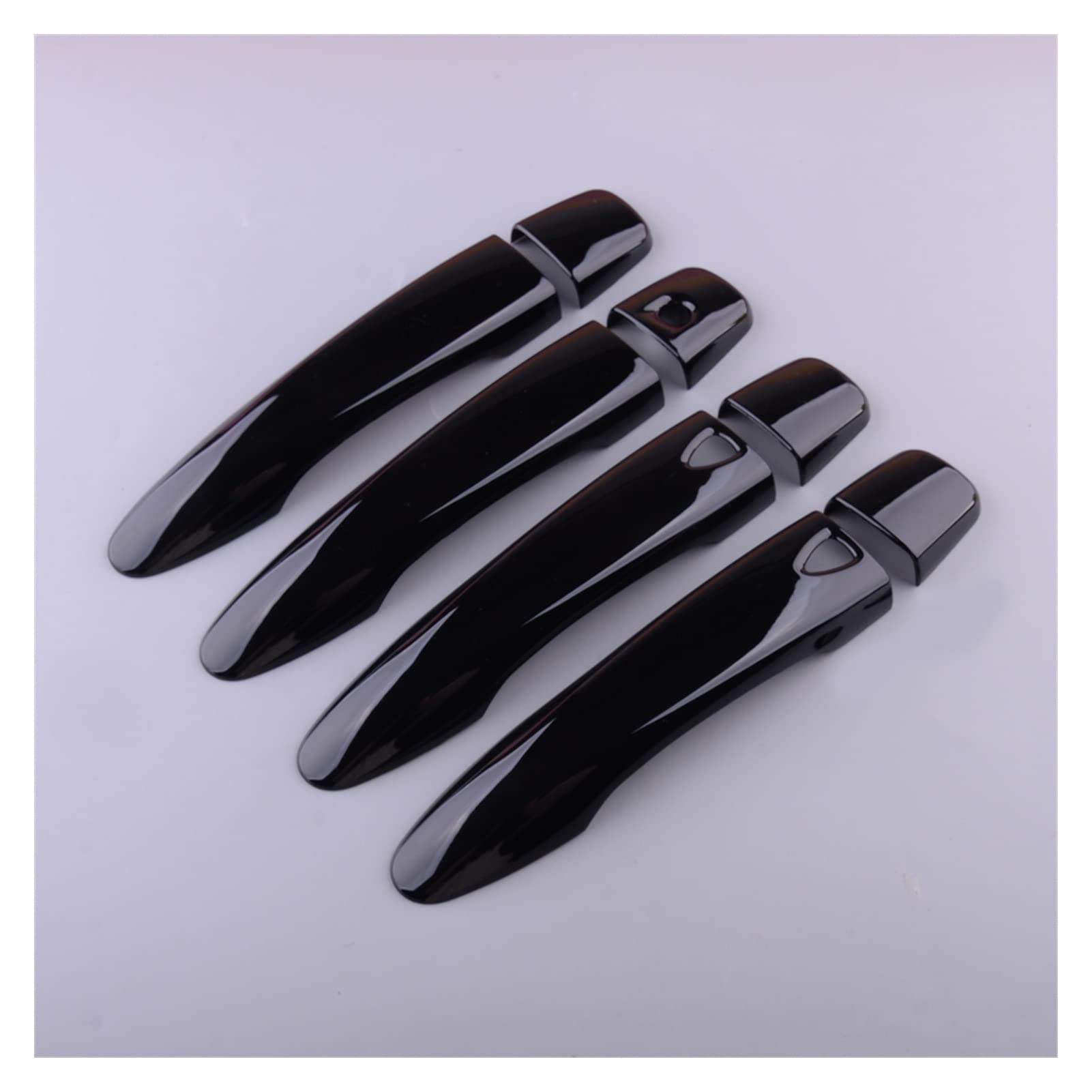 for Nissan Versa TIIDA X-Trail Maxima Rogue Kicks Qashqai 8pcs/Set Black ABS Car Exterior Smart Door Handle Covers Trim Fit Car Inner Door Handle