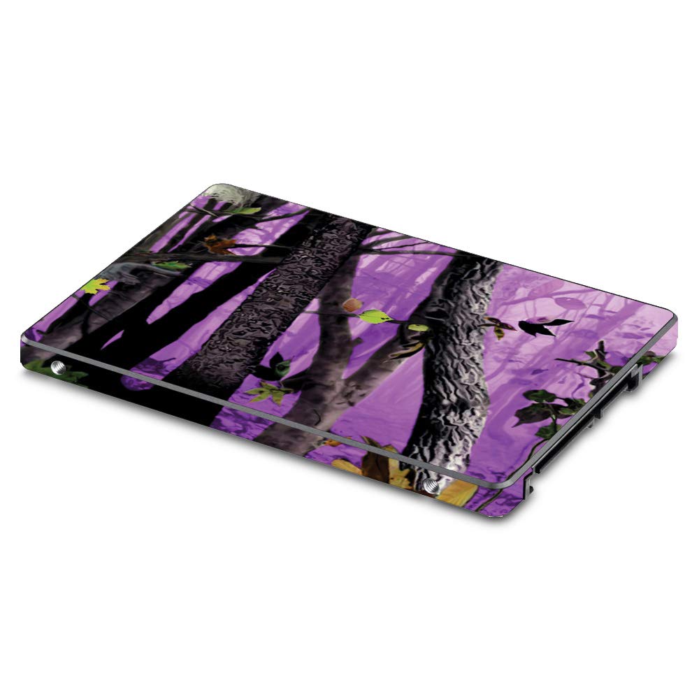 MIGHTY SKINS Compatible With Samsung 850/860 Evo 2.5" SSD - Purple Tree Camo | Protective, Durable, and Unique Vinyl wrap cover | Easy To Apply, Remove, and Change Styles | Made in the USA