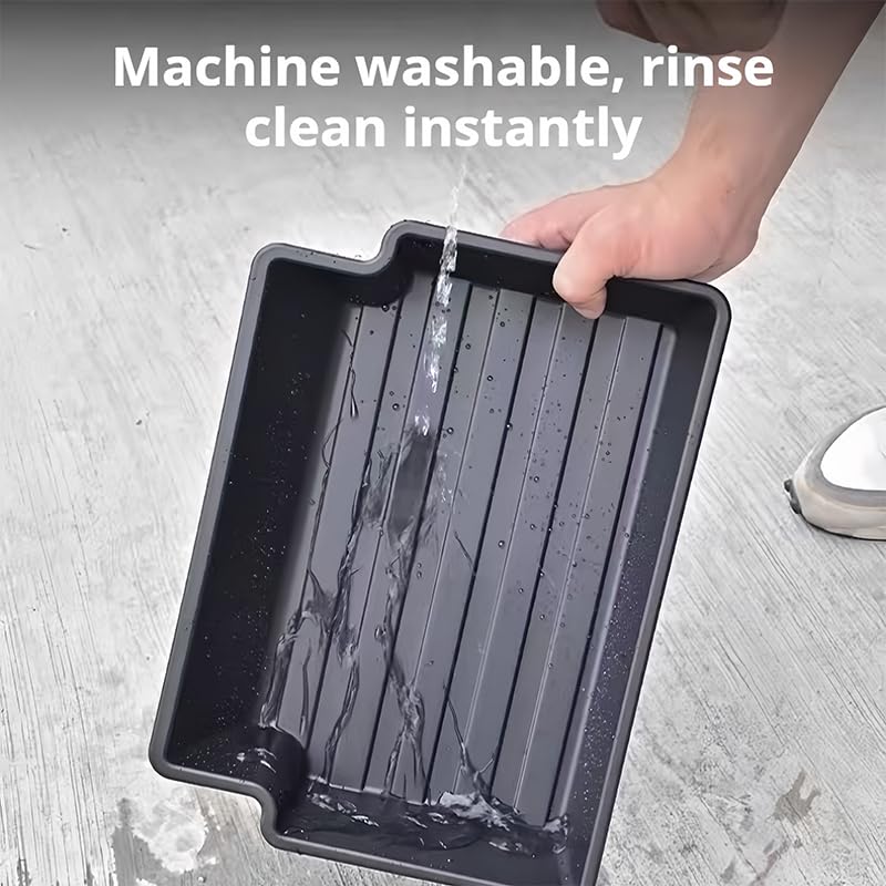 Caja de Almacenamiento Debajo del Asiento para Skoda Kamiq/Karoq/Kodiaq, Cajón Debajo del Asiento, Oculto Impermeable Antirrayas, Accesorio Práctico para Vehículo,Black